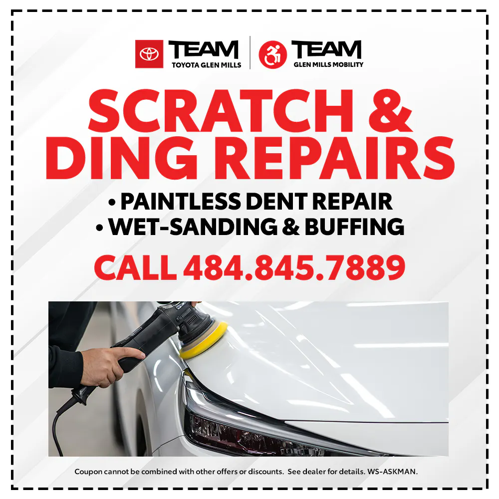 Scratch & Ding Repairs | Team Toyota of Glen Mills