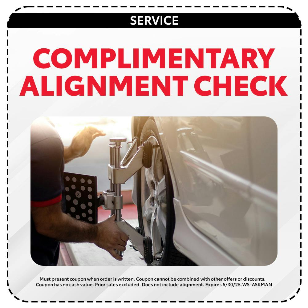 Complimentary Alignment Check | Team Toyota of Glen Mills