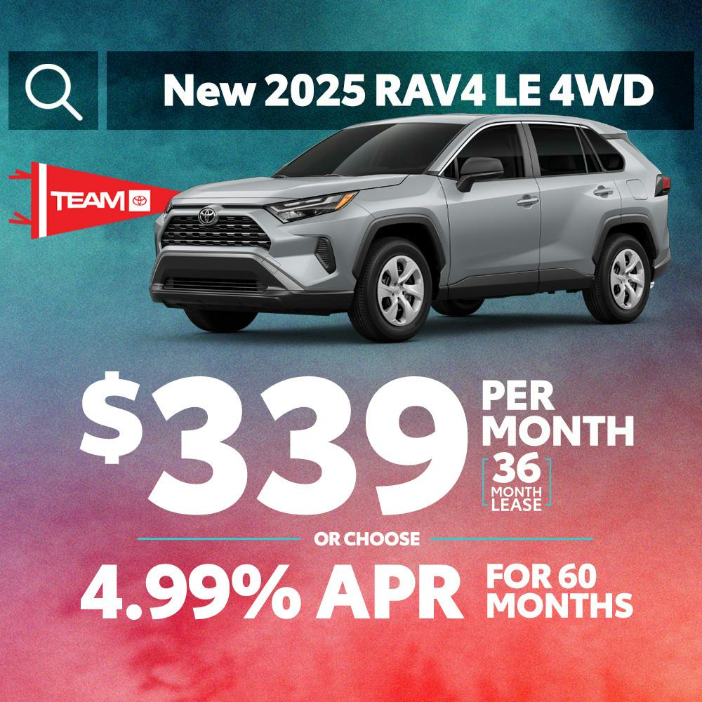 New 2025 Rav4 LE