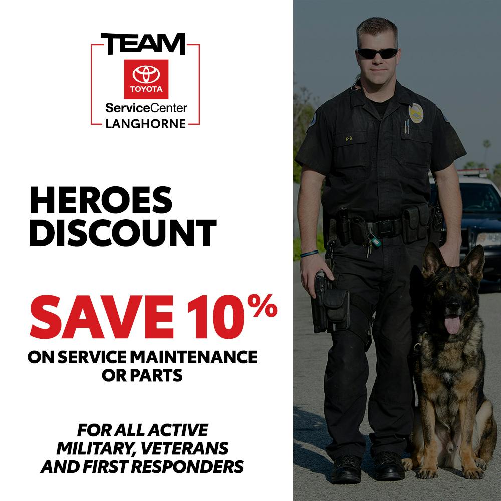 HEROES DISCOUNT | Team Toyota of Langhorne