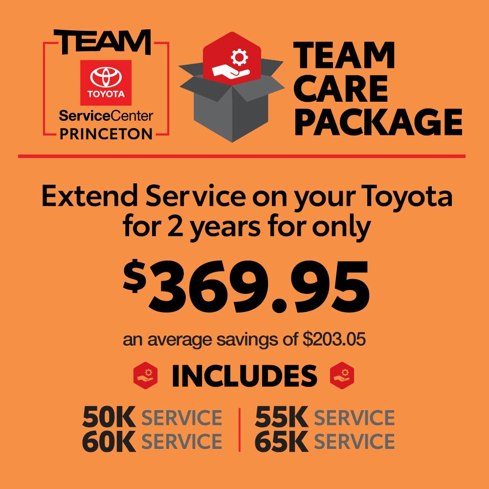 TEAM CARE PACKAGE – 50K – 65K | Team Toyota of Princeton