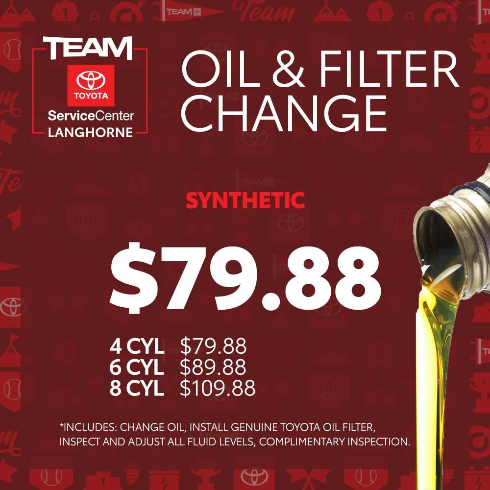 OIL & FILTER CHANGE | Team Toyota of Langhorne