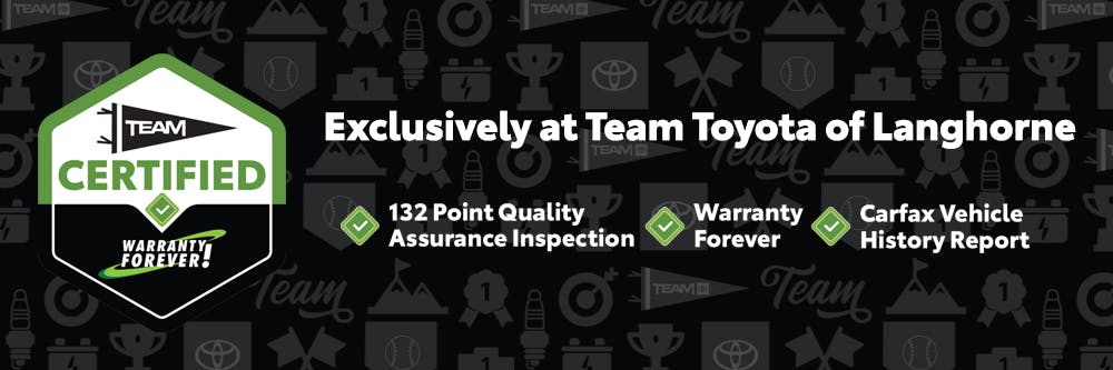 Team Certified SRP Banner | Team Toyota of Langhorne
