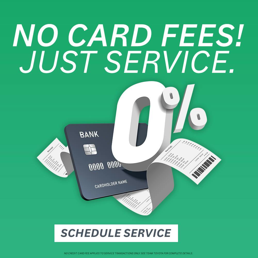 No Credit Card Fees