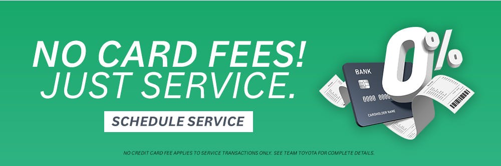 No Credit Card Fees | Team Toyota of Glen Mills