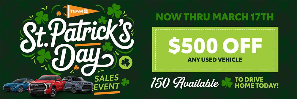 St. Patricks Day Offers | Team Toyota of Langhorne