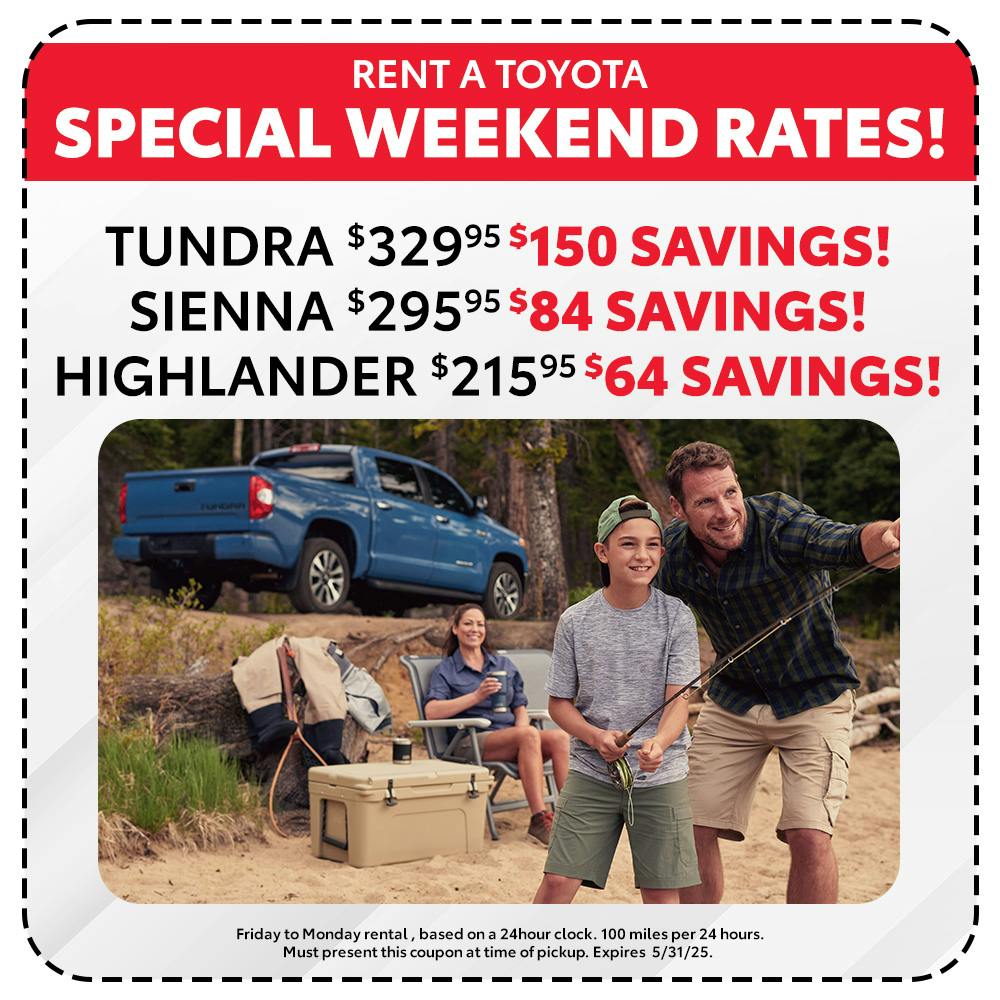 Weekend Rental Special | Team Toyota of Glen Mills