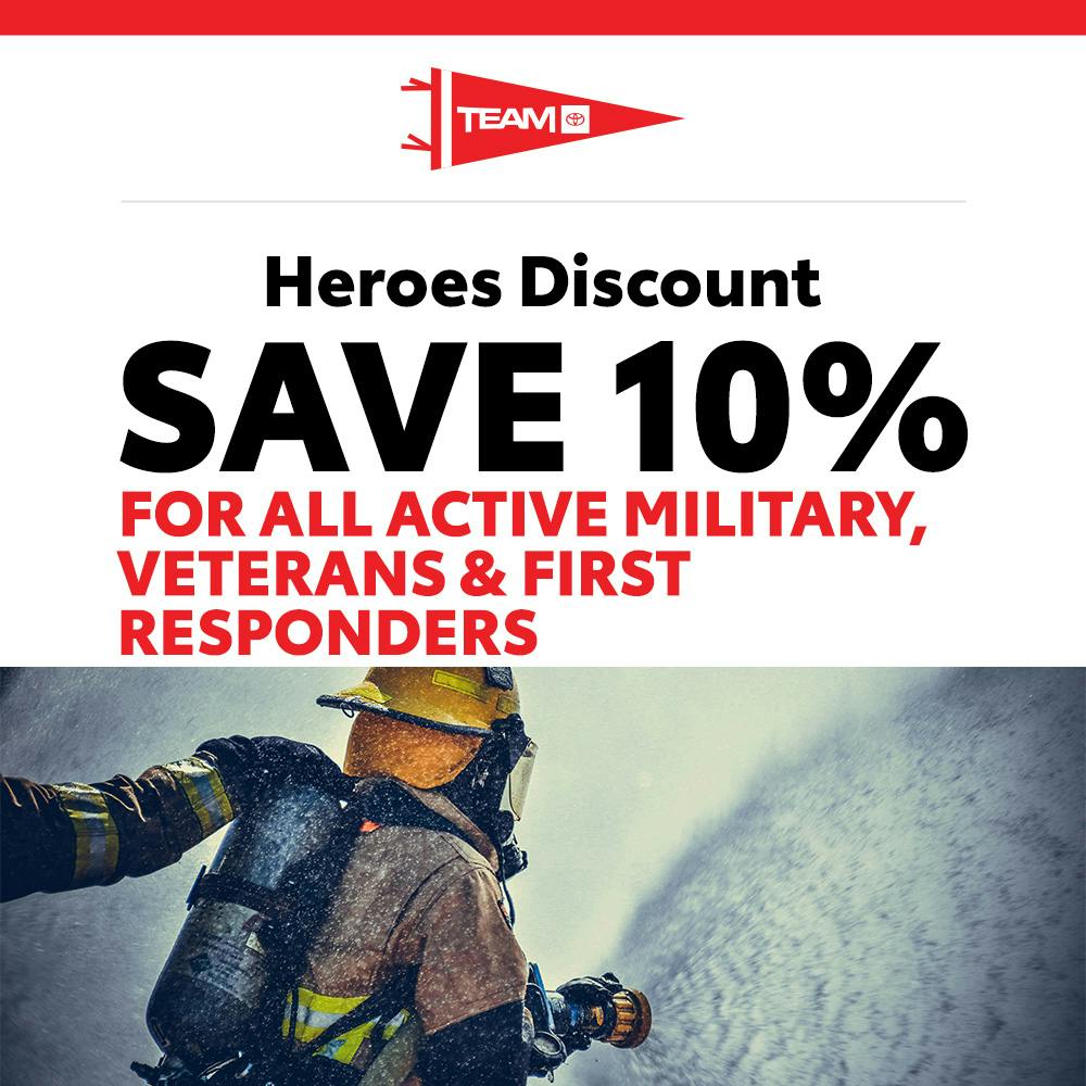 Heroes Discount | Team Toyota of Langhorne