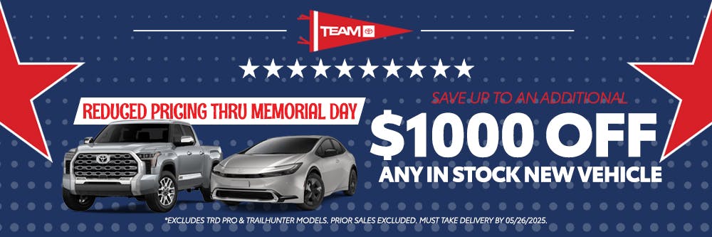 Memorial Day New Car Savings | Team Toyota of Langhorne