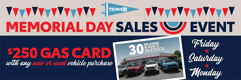 Memorial Day – 3 | Team Toyota of Langhorne