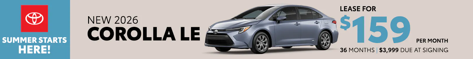 New 2026 Corolla