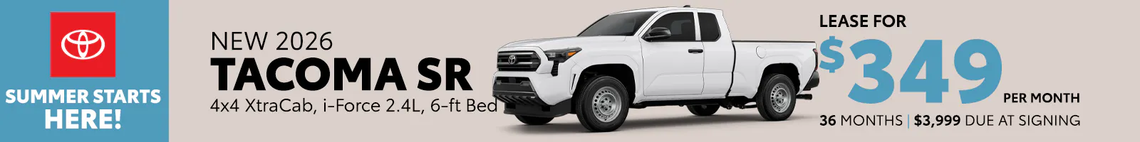 New 2026 Tacoma