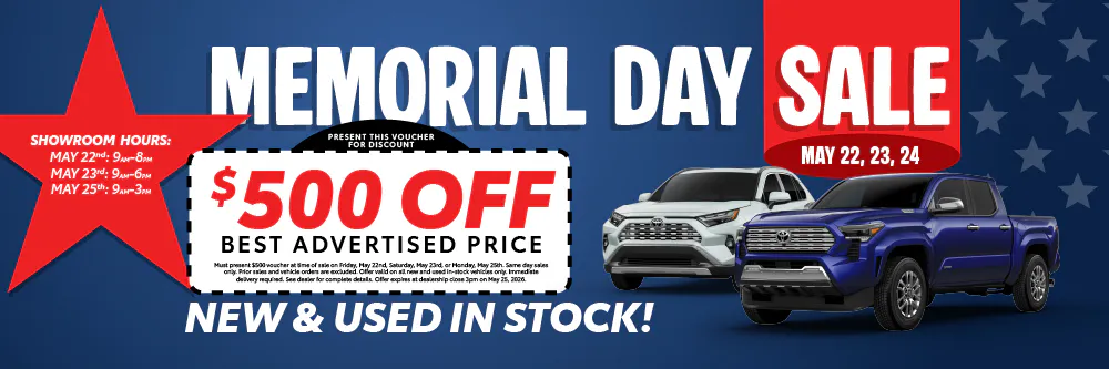 Memorial Day | Team Toyota of Glen Mills