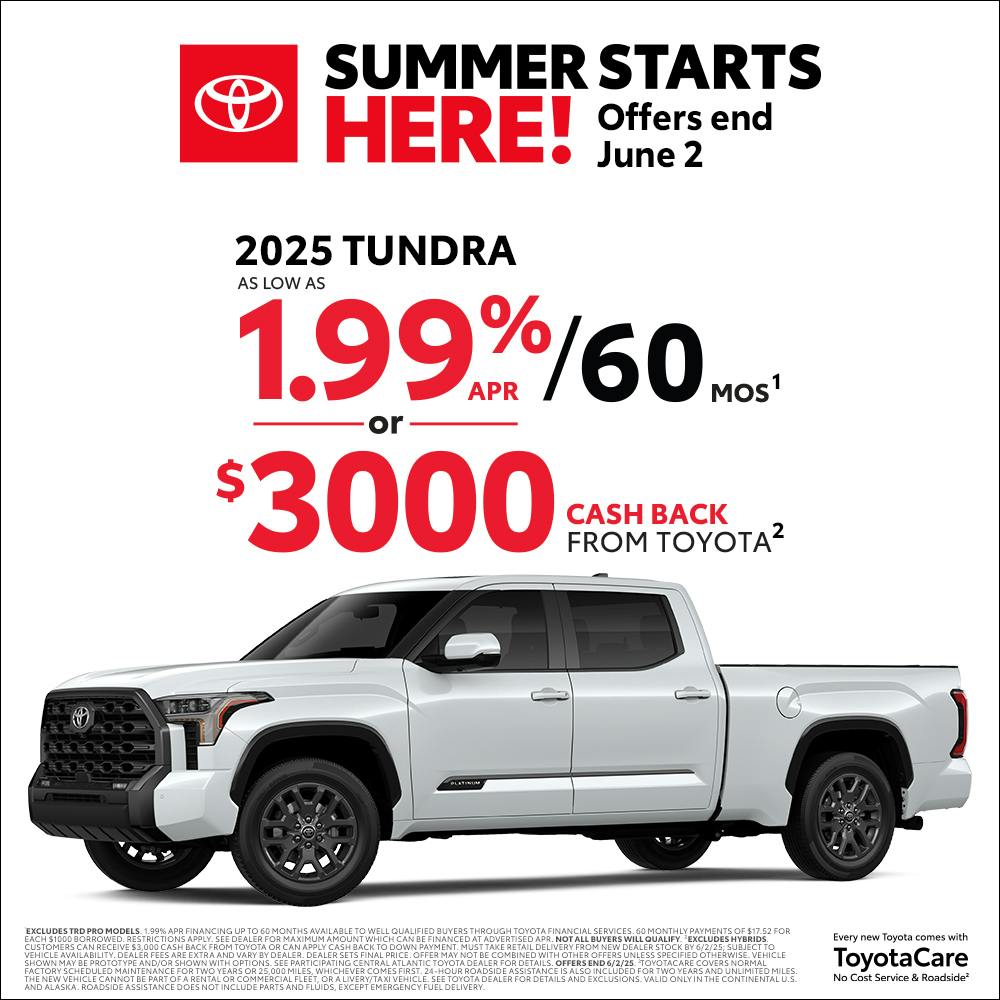 May 2025 CAT Tundra