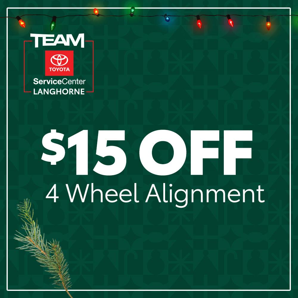 4 WHEEL ALIGNMENT | Team Toyota of Langhorne