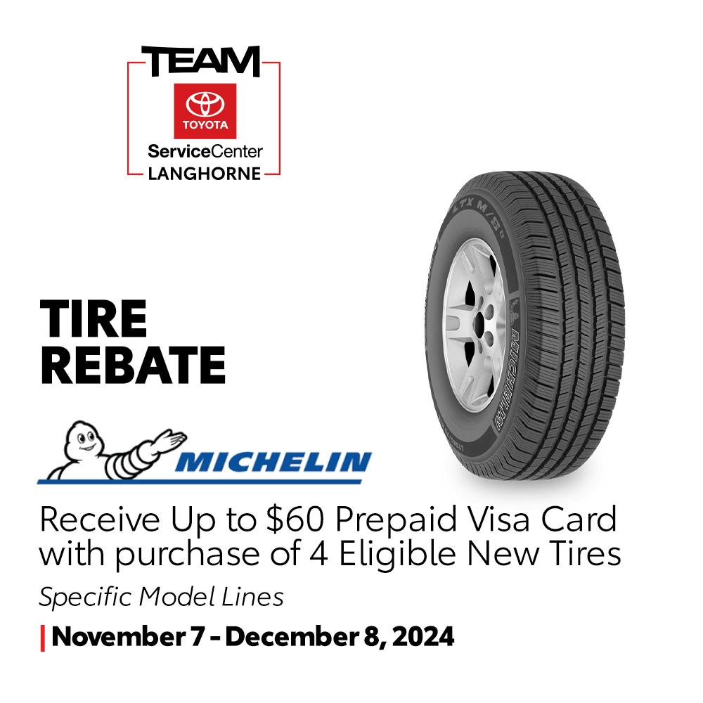 Michelin Tire Rebate | Team Toyota of Langhorne