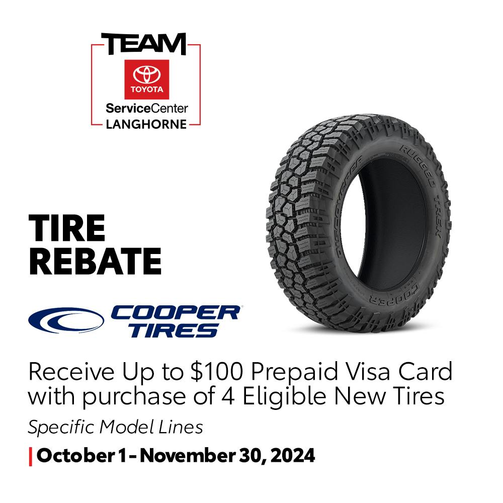 Cooper Tire Rebate | Team Toyota of Langhorne