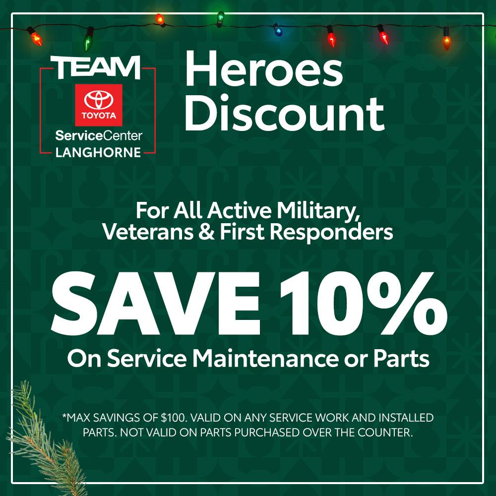 HEROES DISCOUNT | Team Toyota of Langhorne