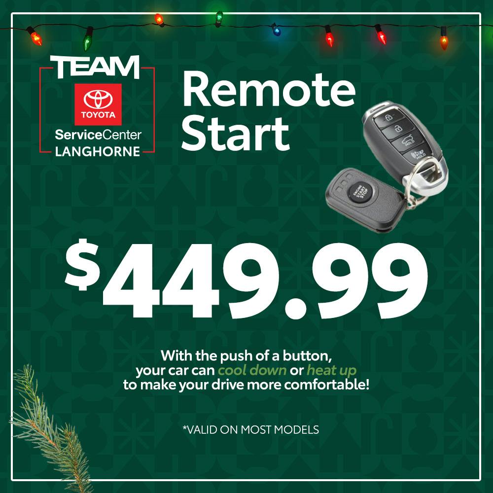 REMOTE START | Team Toyota of Langhorne