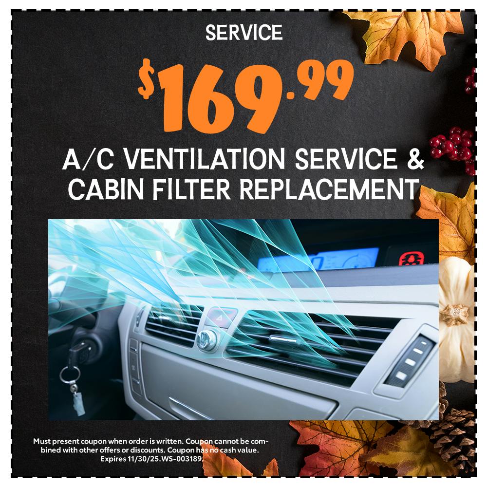 AC Ventilation and cabin filter | Team Toyota of Glen Mills