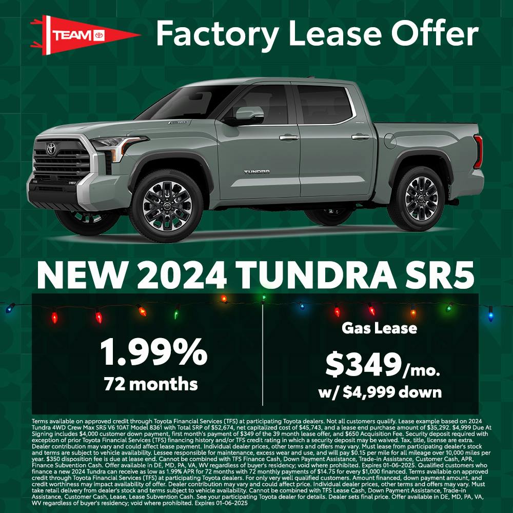 Tundra Factory Lease Offer Banner