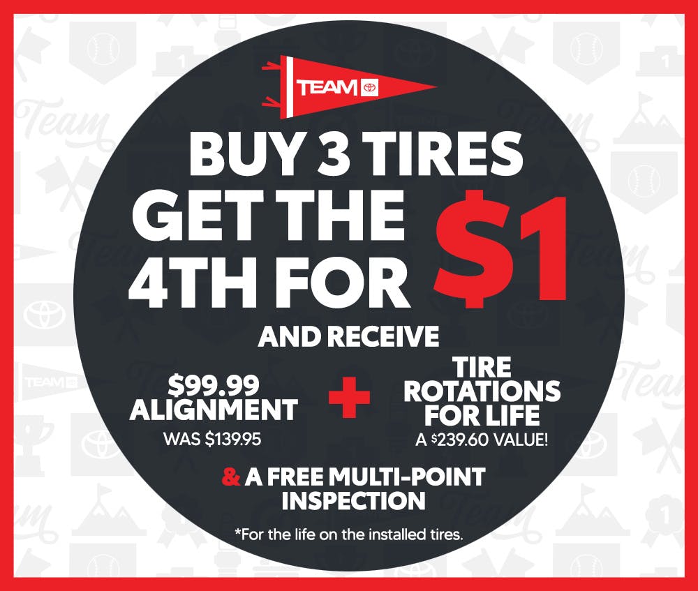 Buy 3 Tires, Get The 4th For $1 | Team Toyota of Langhorne