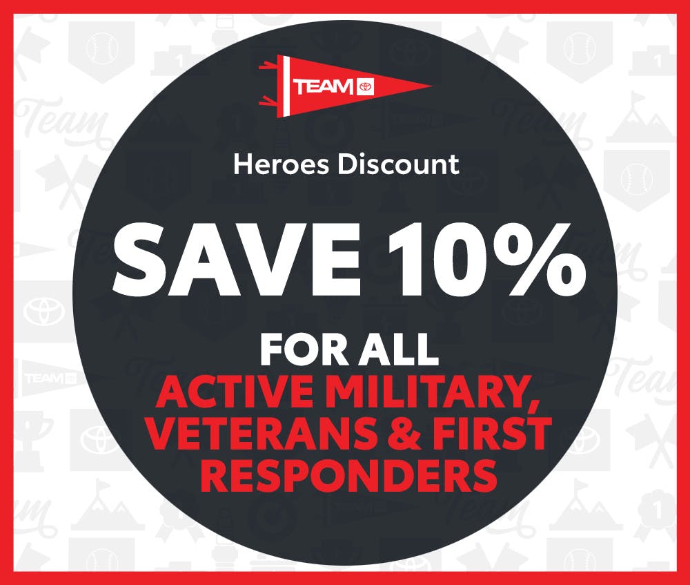Heroes Discount | Team Toyota of Langhorne