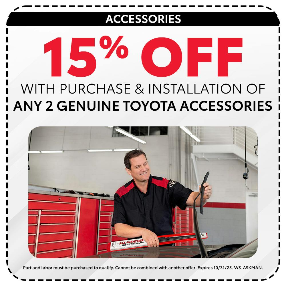 15% off Accessories | Team Toyota of Glen Mills
