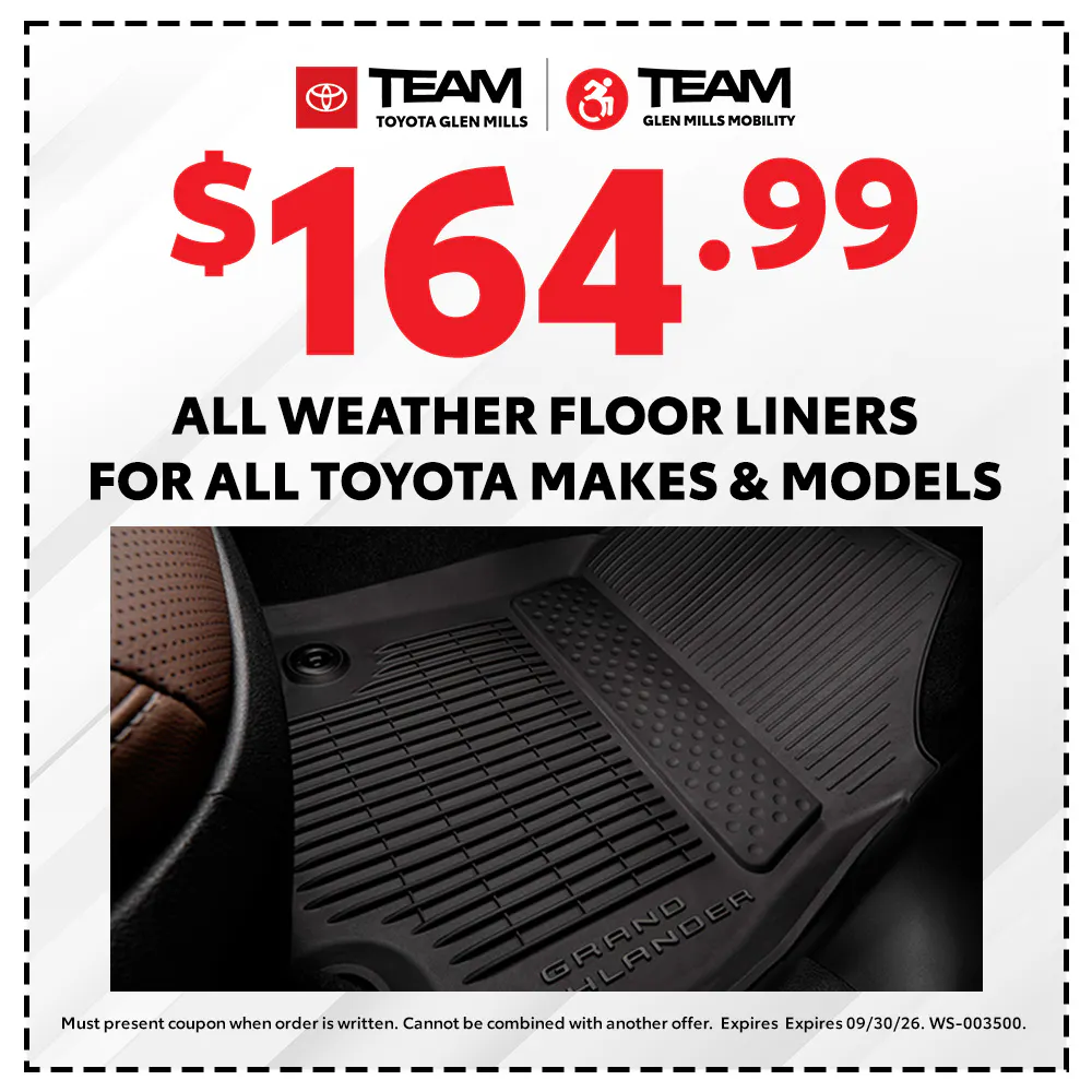 Weather Mats | Team Toyota of Glen Mills