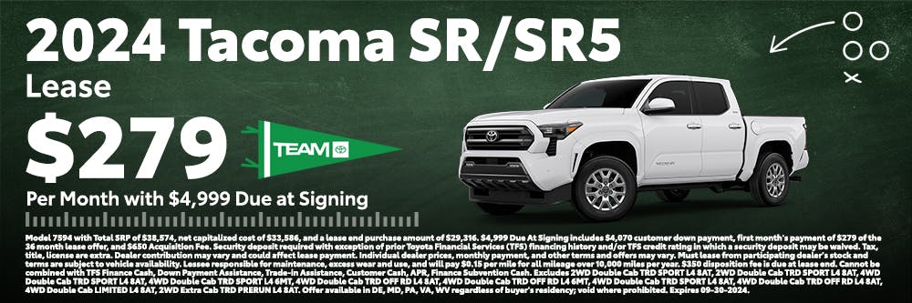 Tacoma SR5 Lease | Team Toyota of Langhorne