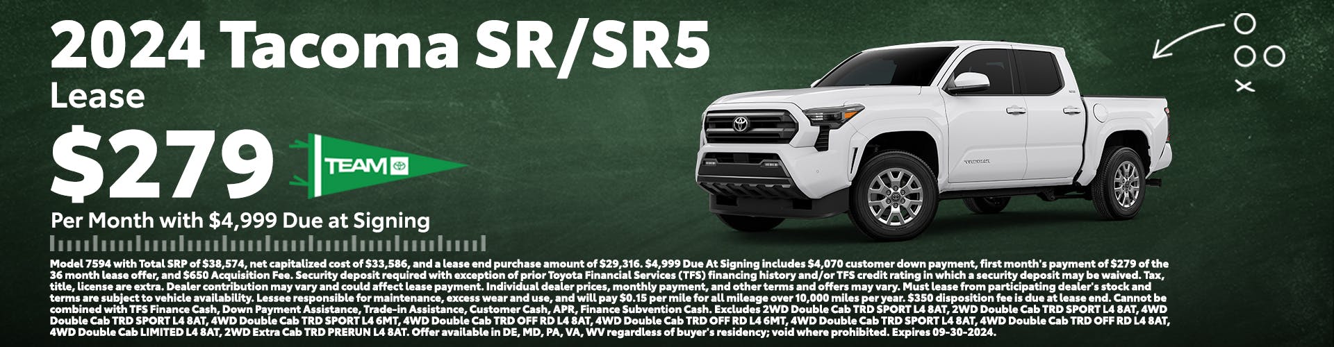 Tacoma SR5 Lease