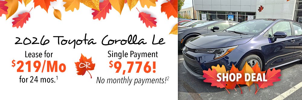 Corolla Le | Team Toyota of Glen Mills