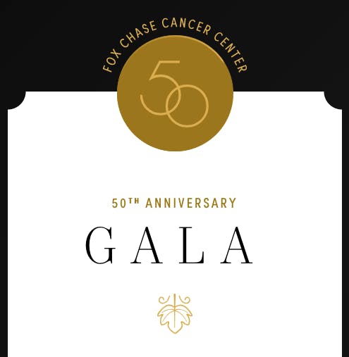 Valet Sponsor for Fox Chase Cancer Center 50th Anniversary Gala