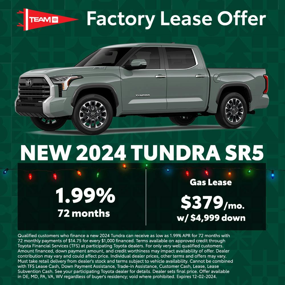 Tundra Factory Lease Offer Banner