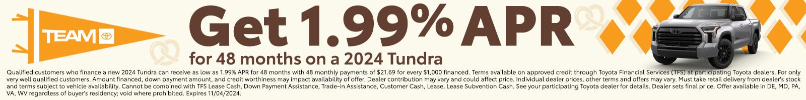 Tundra APR Offer