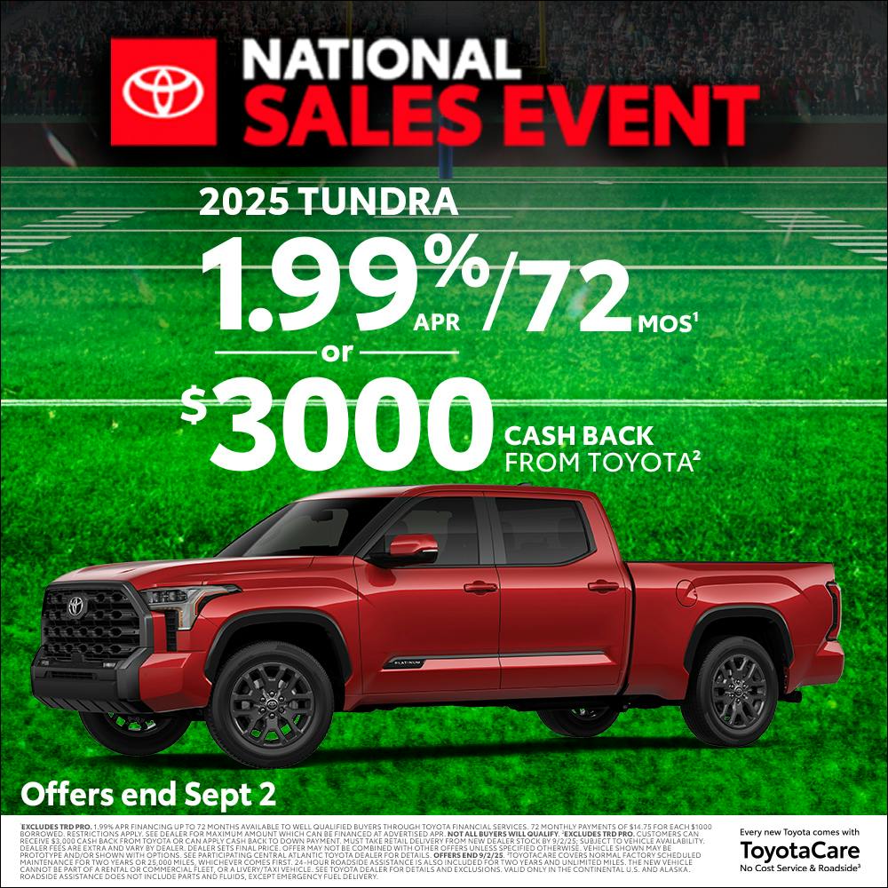 August 2025 CAT Tundra