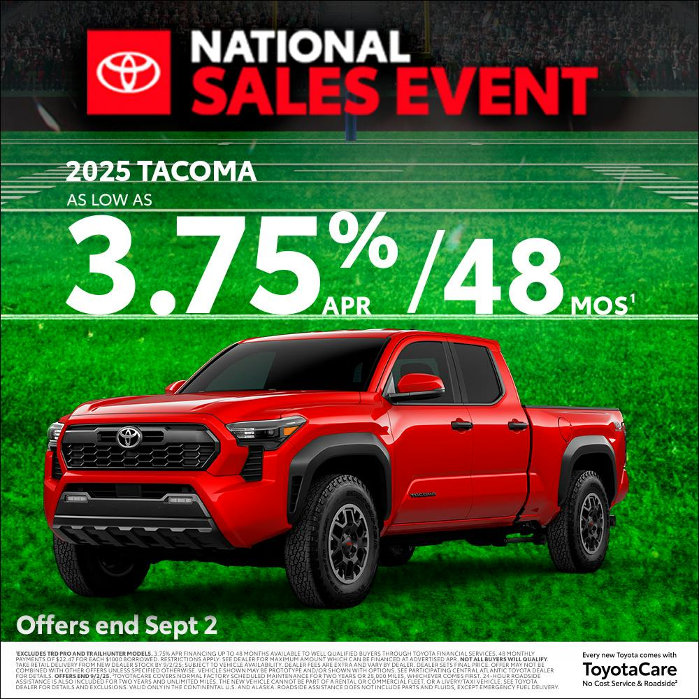 August 2025 CAT Tacoma