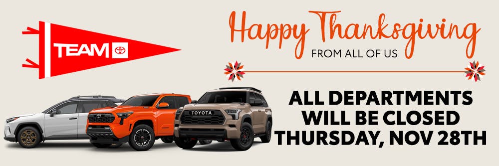 Thanksgiving Banner | Team Toyota of Glen Mills