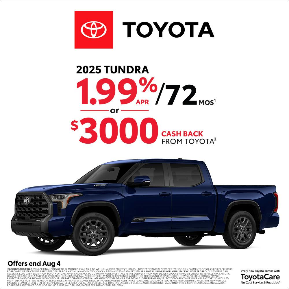July 2025 CAT tundra