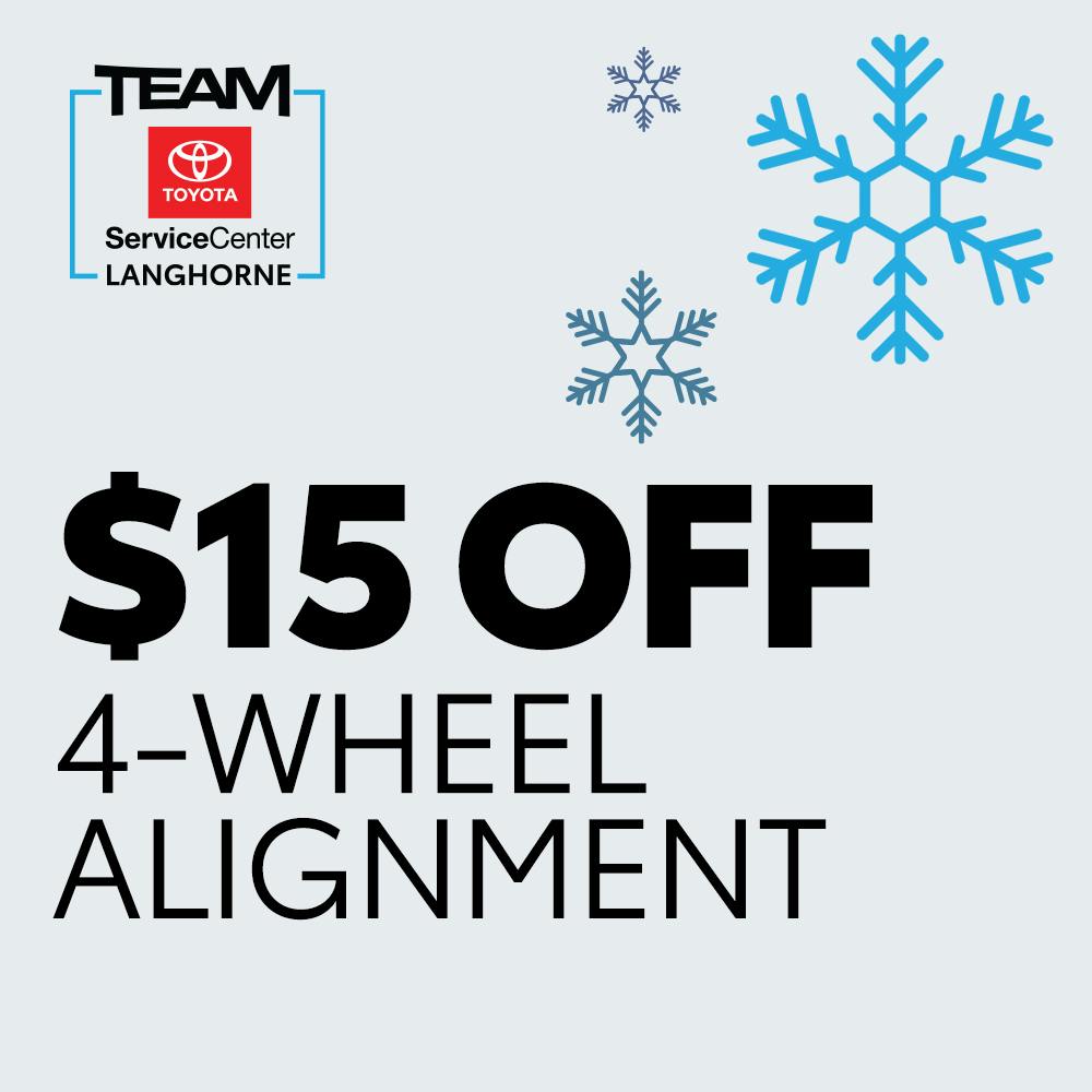 4 WHEEL ALIGNMENT | Team Toyota of Langhorne