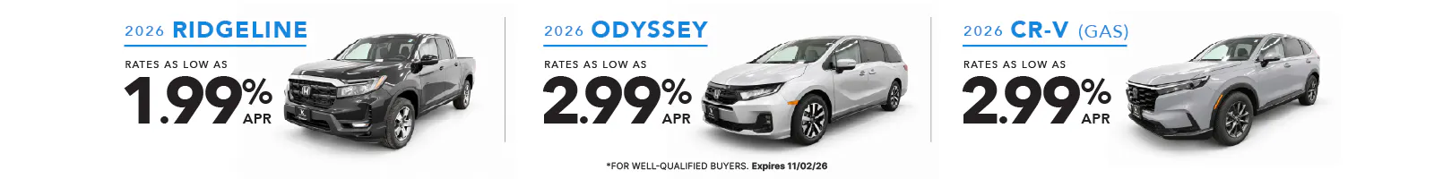 Sept – Nov Finance Specials