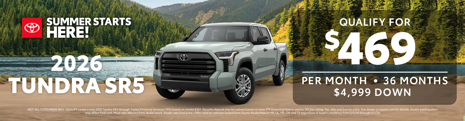 May 2026 GST Tundra Lease