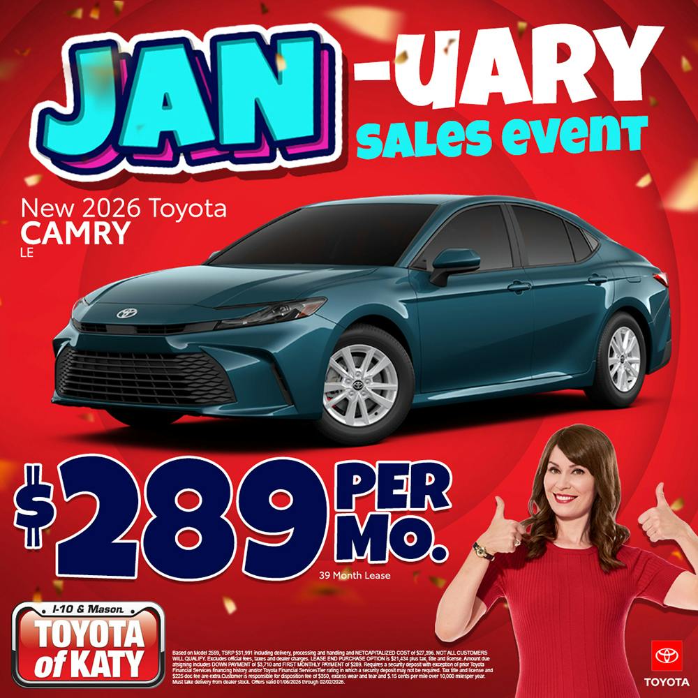 2026 Camry January Sales Event