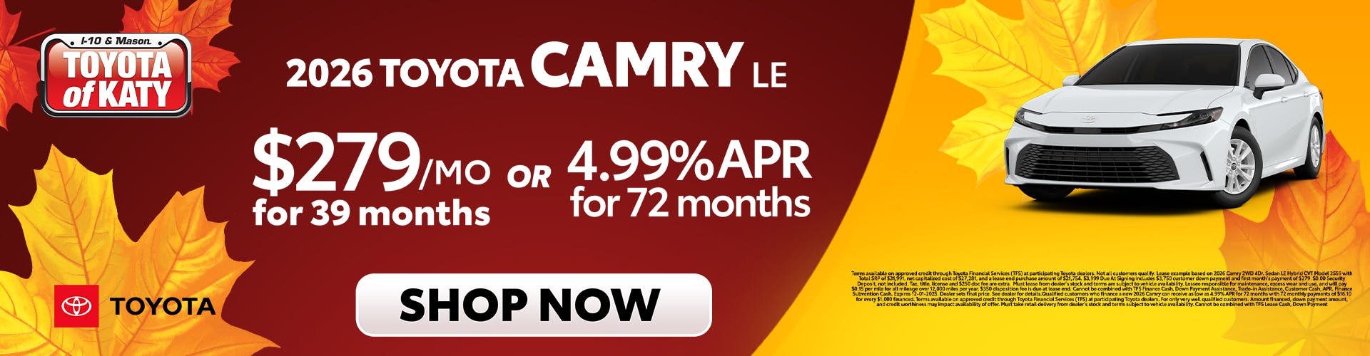 2026 Camry LE Special