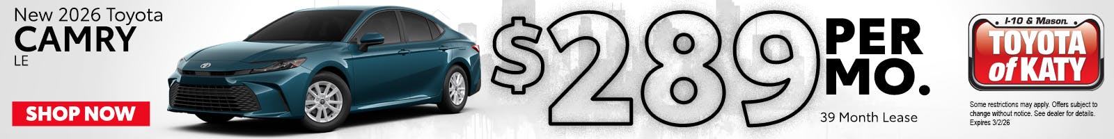 New 2026 Toyota CAMRY LE
