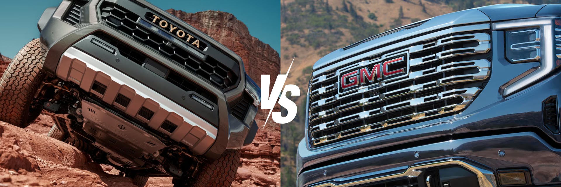 2024 Toyota Tacoma vs 2025 GMC Sierra