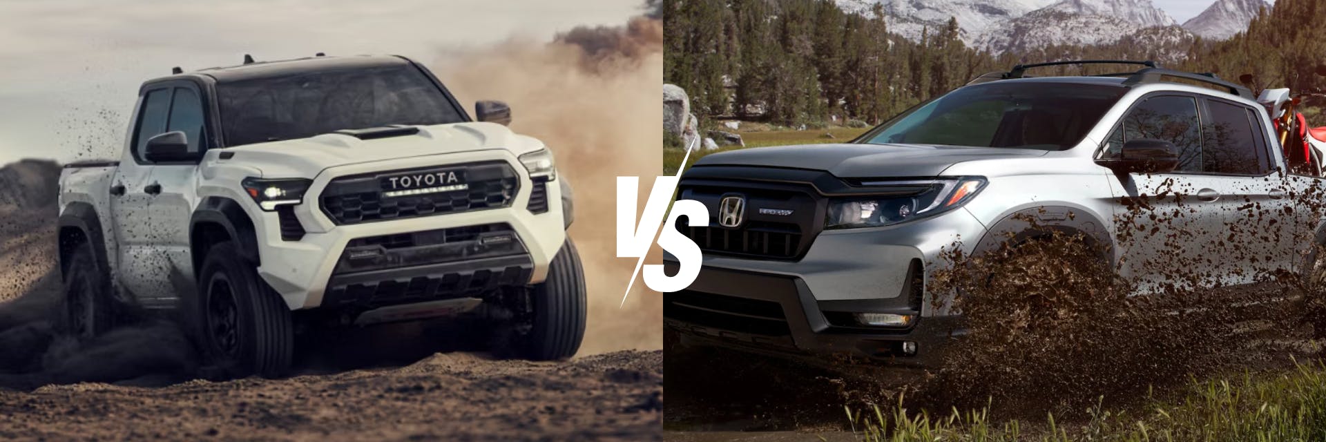 2024 Toyota Tacoma vs. 2025 Honda Ridgeline