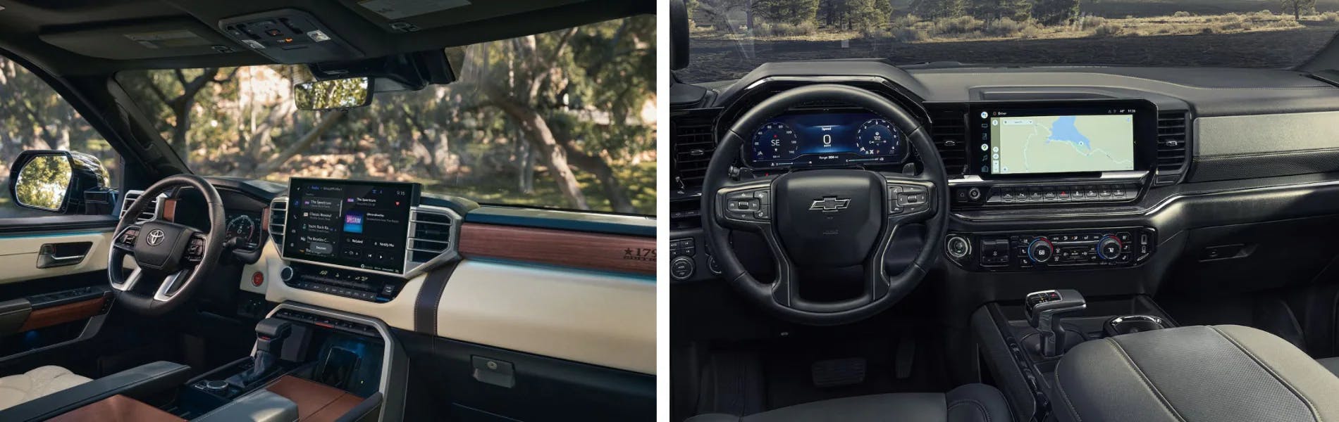 2024 Toyota Tundra vs. 2024 Chevrolet Silverado 1500 Interior.png