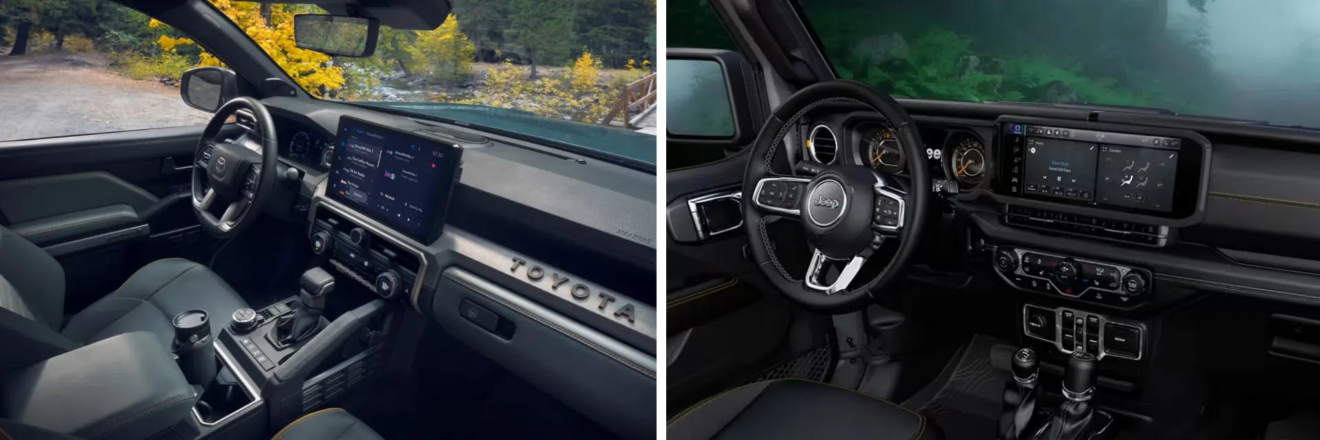 2025 Toyota 4Runner vs 2025 Jeep Wrangler Interior Features Comparison