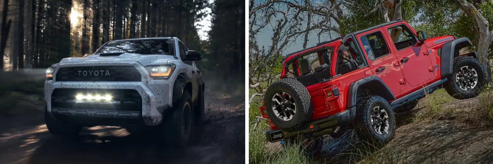 2025 Toyota 4Runner vs 2025 Jeep Wrangler Off-Road Comparison